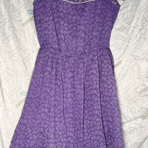 Purple Floral Dress